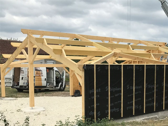Bâtiment ossature bois à Pujols réalisée par CHBOIS